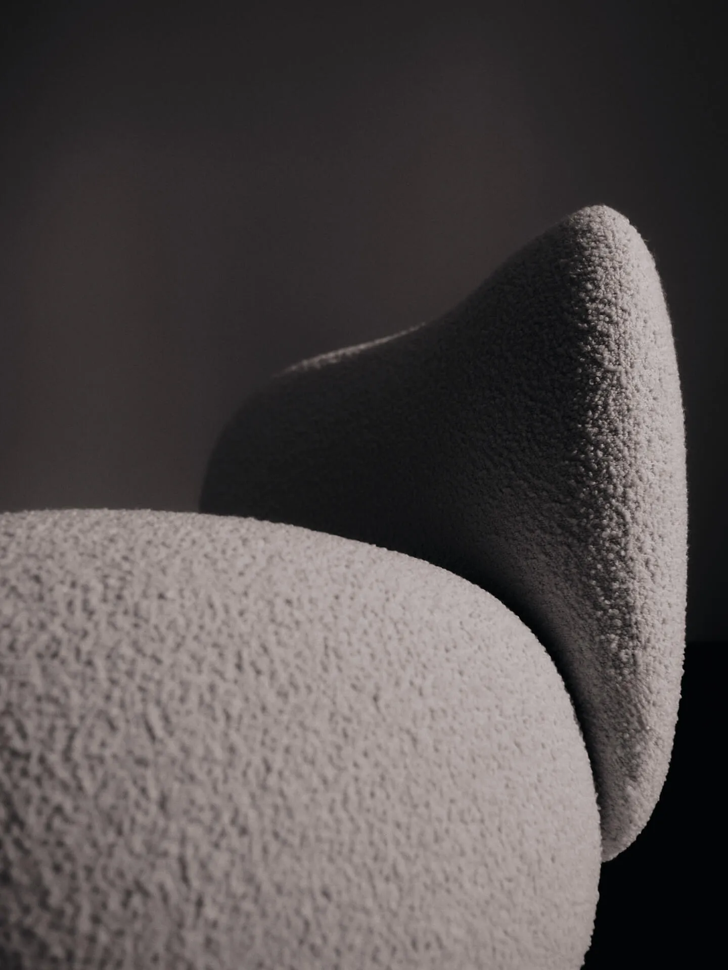 Rico lounge chair piccolo nojatuoli, Nordic Bouclé-Off-white Ferm Living