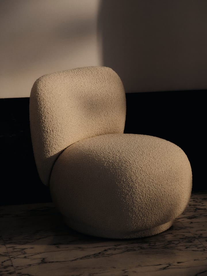 Rico lounge chair piccolo nojatuoli, Nordic Bouclé-Off-white Ferm Living