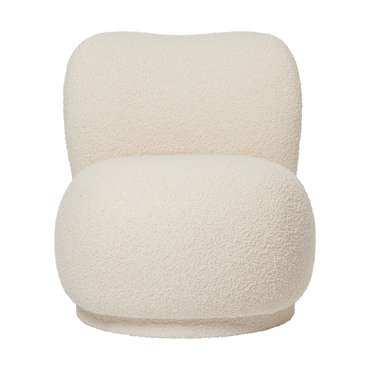 Rico lounge chair piccolo nojatuoli swivel - Nordic Bouclé-Off-white - Ferm Living