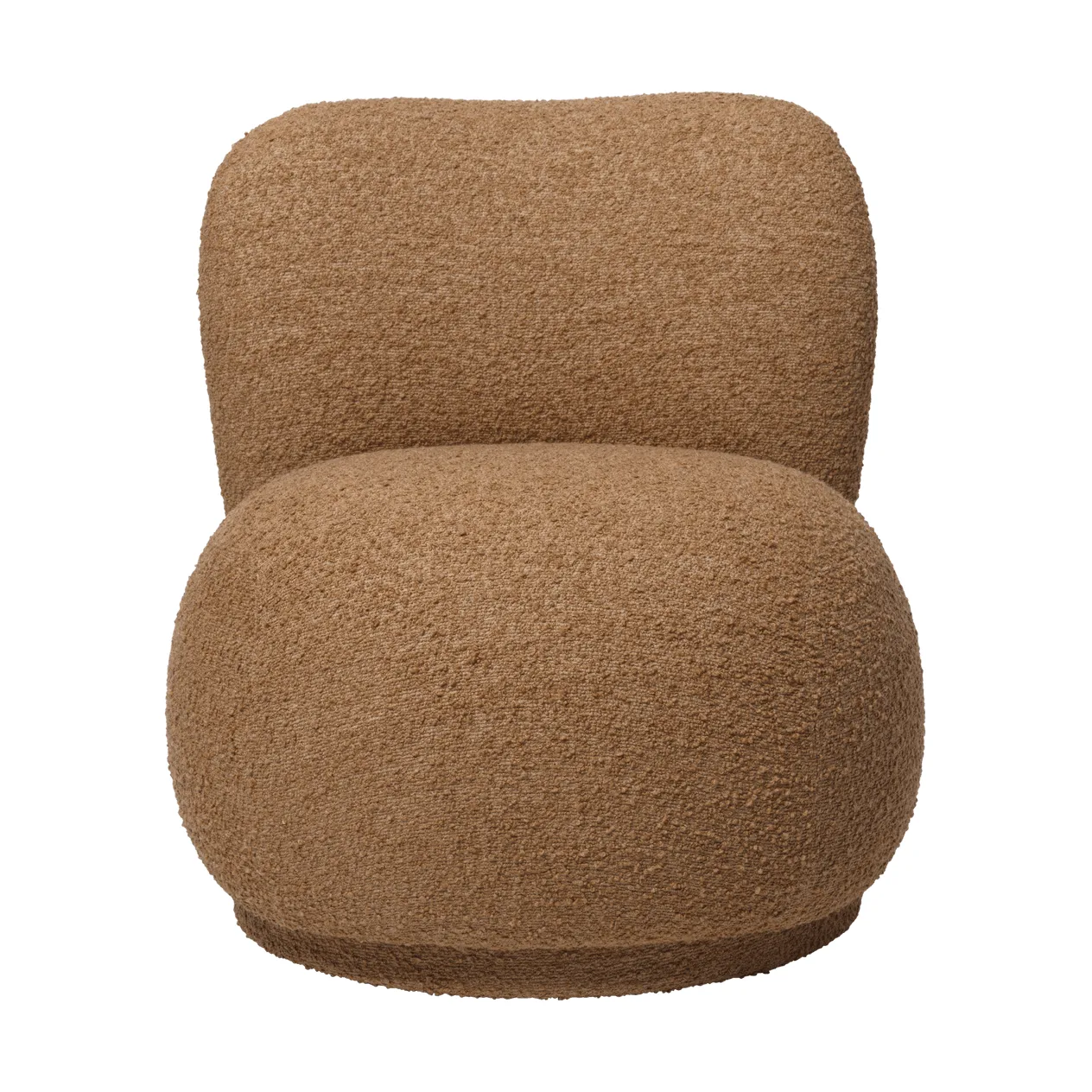 Rico lounge-tuoli raw bouclé piccolo nojatuoli, Tan Ferm Living