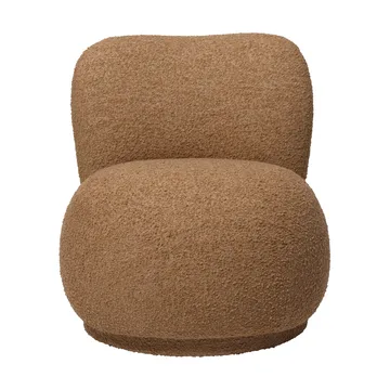 Rico lounge-tuoli raw bouclé piccolo nojatuoli - Tan - Ferm Living
