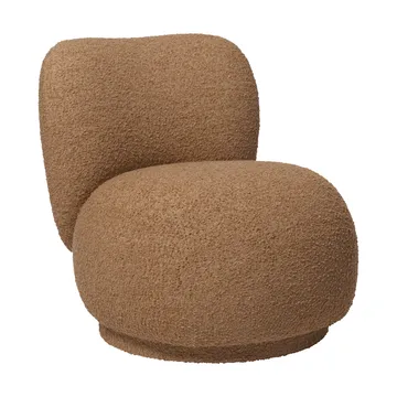 Rico lounge-tuoli raw bouclé piccolo nojatuoli - Tan - Ferm Living