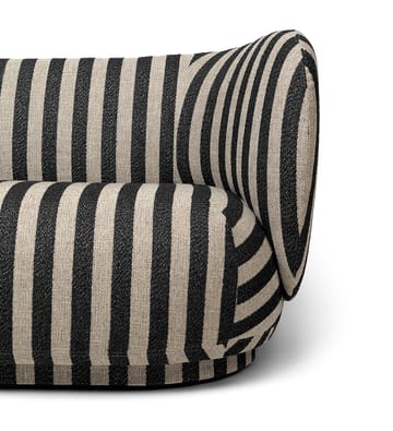 Rico sohva 2-istuttava - Louisiana sand black - Ferm Living