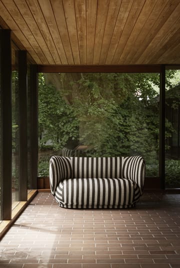 Rico sohva 2-istuttava - Louisiana sand black - Ferm Living