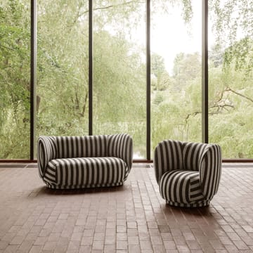Rico sohva 2-istuttava - Louisiana sand black - Ferm Living