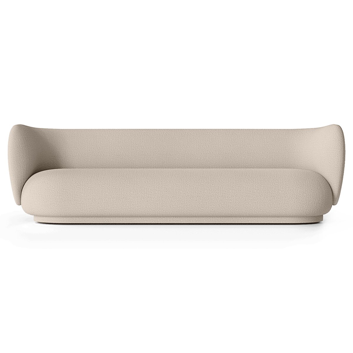 Ferm Living Rico sohva bouclé 4-istuttava Wool bouclé natural