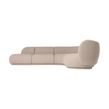 Rico sohvamoduuli armrest L Soft Bouclé - Natural - Ferm Living