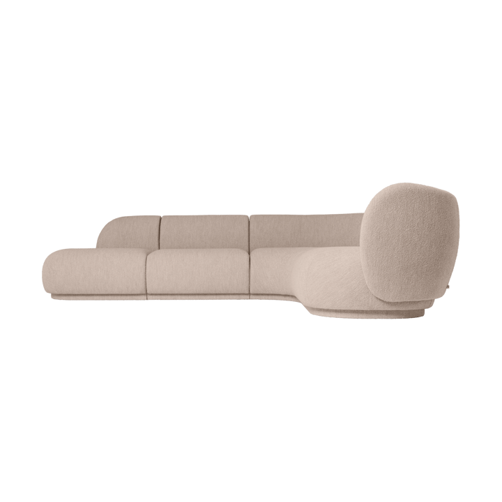 Rico sohvamoduuli armrest L Soft Bouclé, Natural Ferm Living