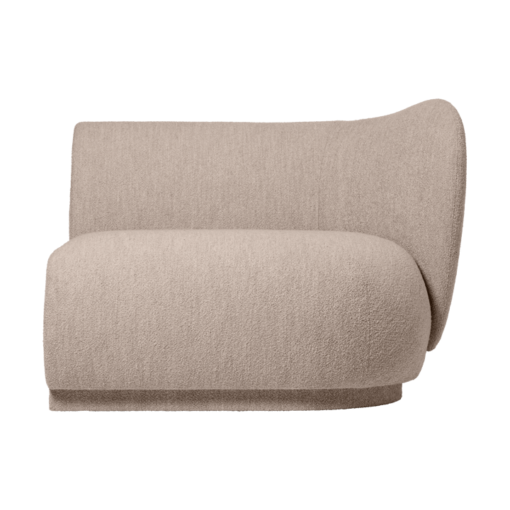 Rico sohvamoduuli armrest R Soft Bouclé - Natural - Ferm Living