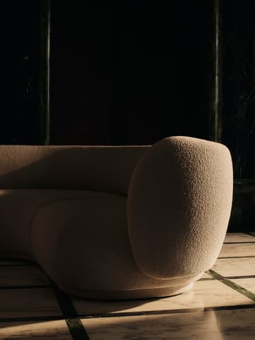 Rico sohvamoduuli armrest R Soft Bouclé - Natural - Ferm Living