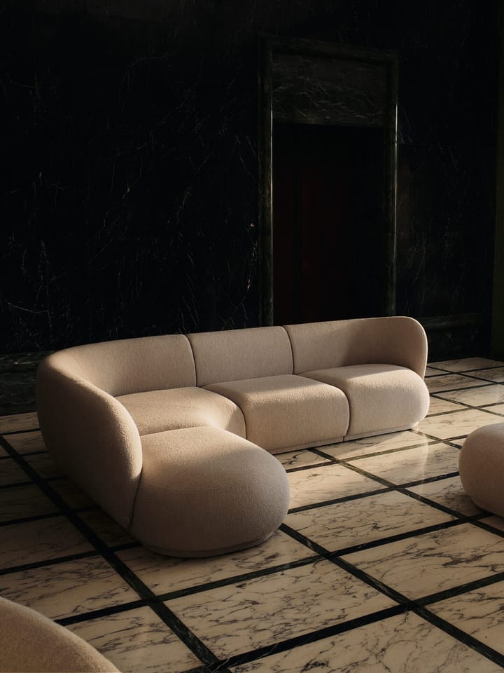 Rico sohvamoduuli center Soft Bouclé, Natural Ferm Living