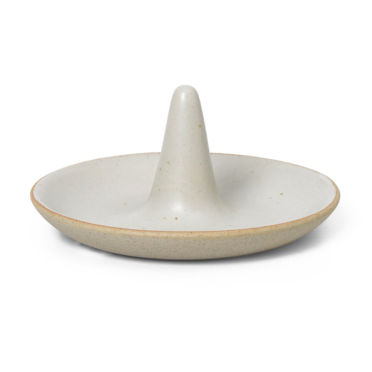 Ferm Living Ring Cone sormuksenpidin Off-white pilkullinen