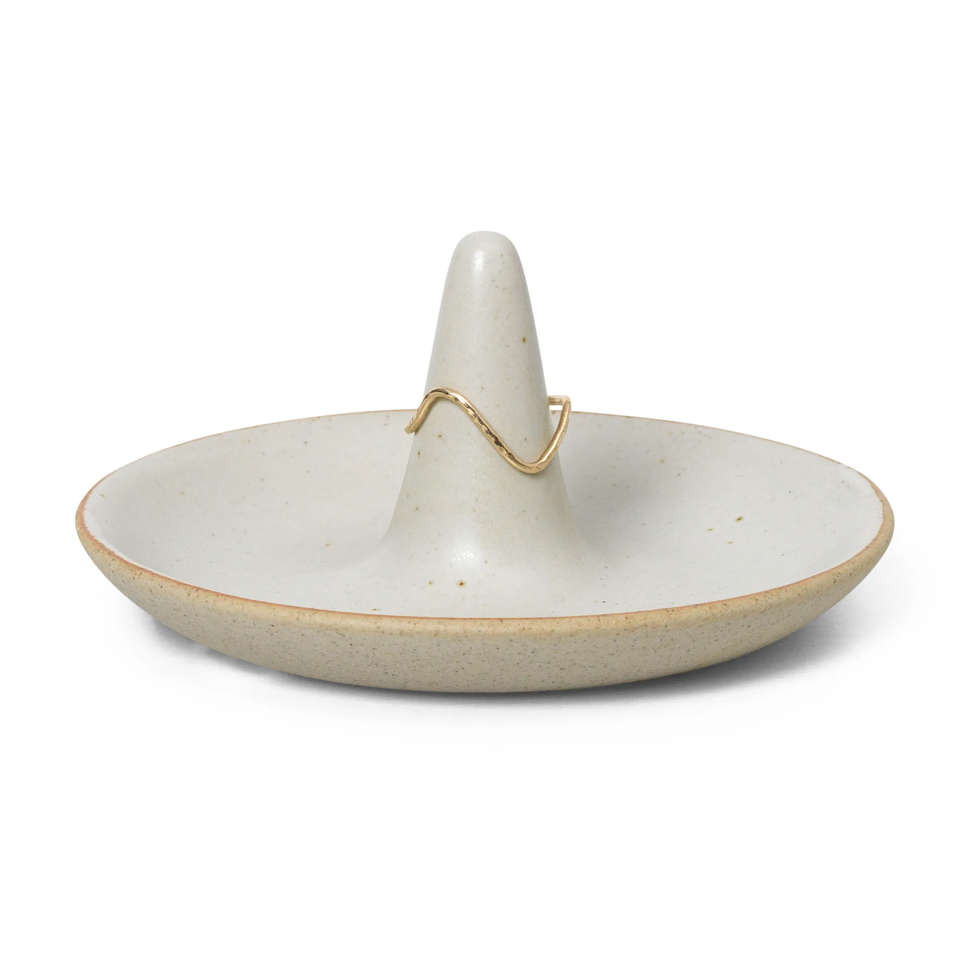 Ring Cone sormuksenpidin, Off-white pilkullinen Ferm Living