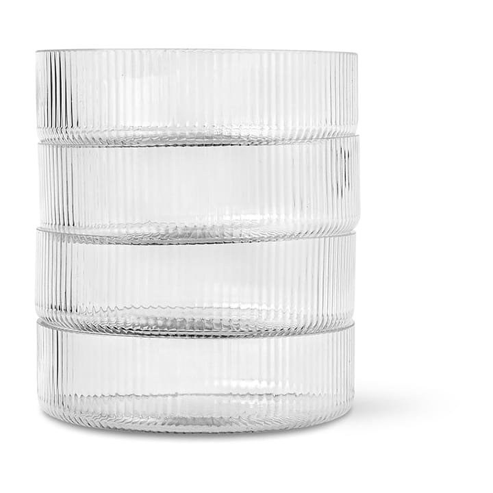 Ripple aamiaiskulho 4 kpl - clear - ferm LIVING