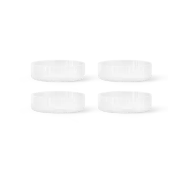 Ripple aamiaiskulho 4 kpl - Frosted - Ferm Living