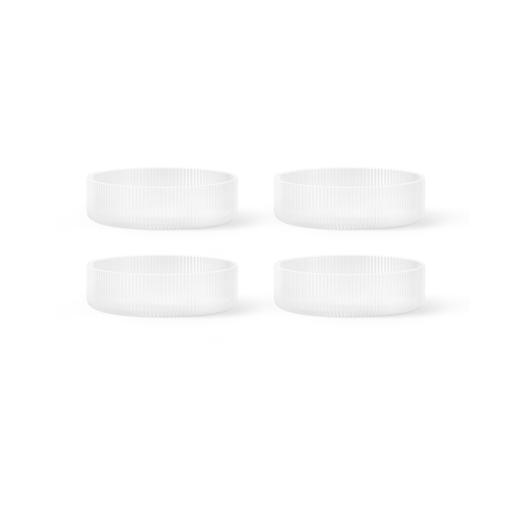 Ripple aamiaiskulho 4 kpl - Frosted - Ferm Living