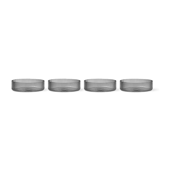 Ripple aamiaiskulho 4 kpl - savud grey - Ferm Living