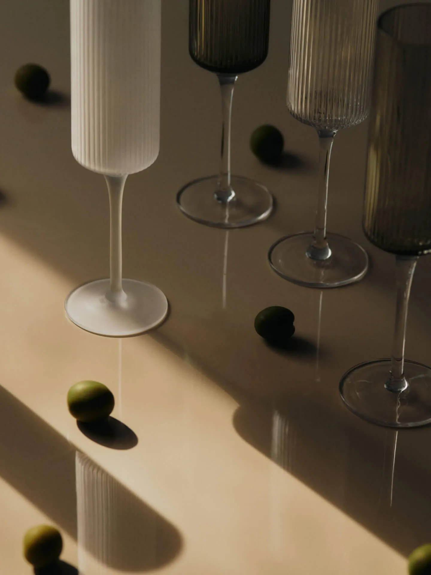 Ripple Champagne flutes samppanjalasit 15 cl 2-pack, Frosted Ferm Living