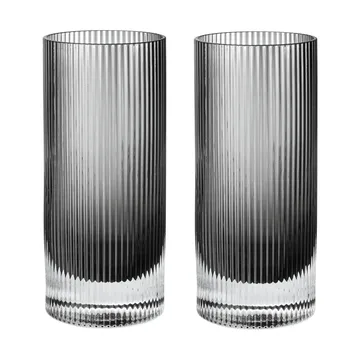 Ripple Highball-lasit 48 cl, 2-pack - Savunharmaa - Ferm Living