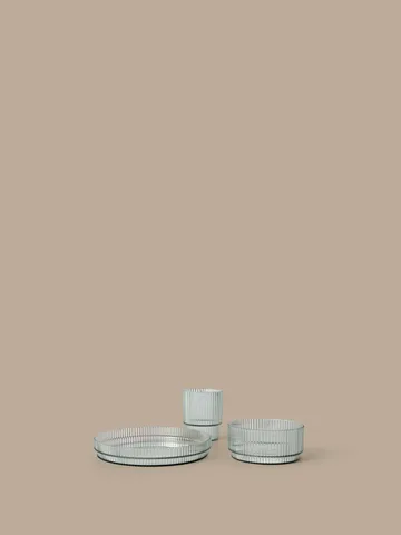 Ripple kids lastenastiasto - Tea green, 3 kpl - Ferm Living