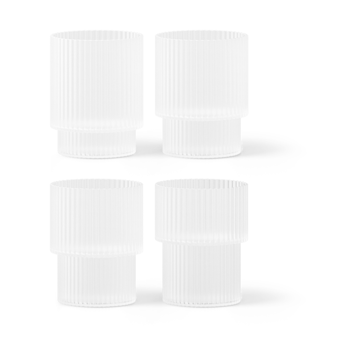 Ripple lasi 4 kpl - Frosted - Ferm Living