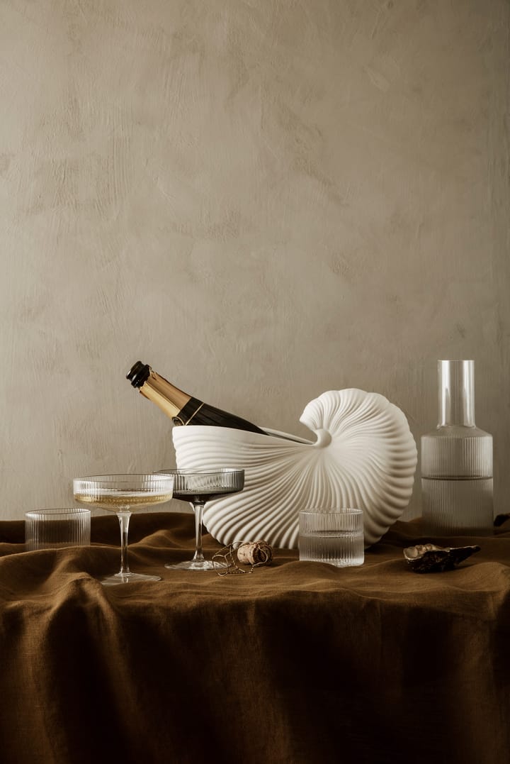 Ripple lasi matalat 4-pack, Clear Ferm Living
