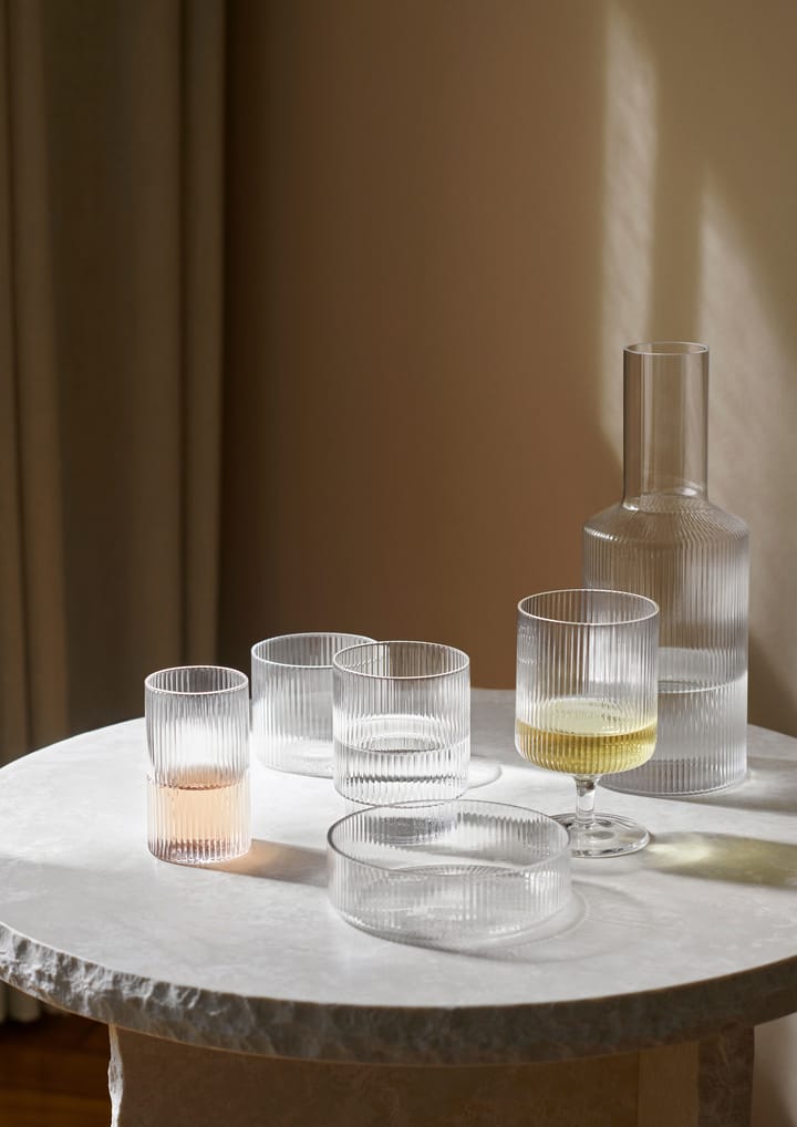 Ripple lasi matalat 4-pack, Clear Ferm Living