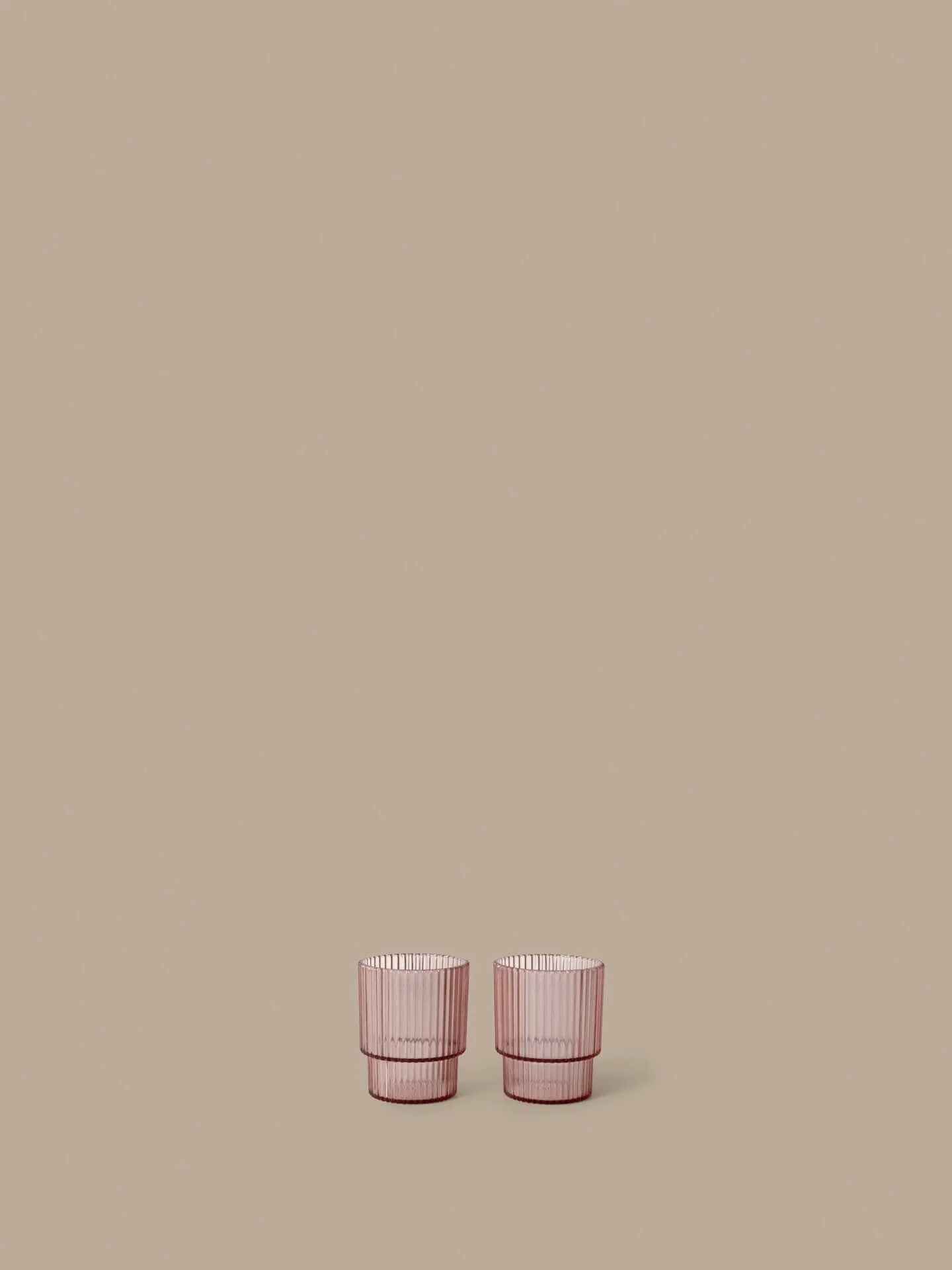 Ripple lasten juomalasi, Blush, 2 kpl Ferm Living