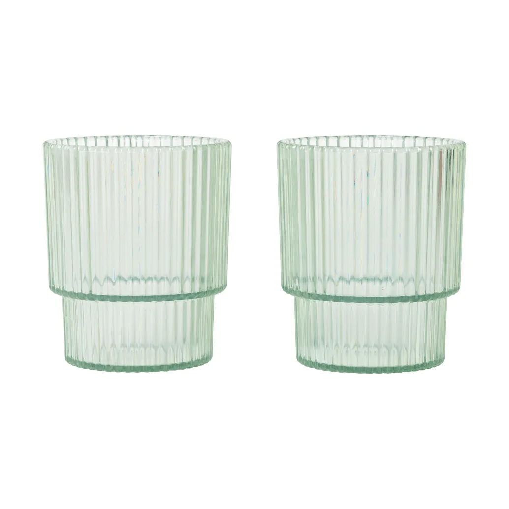 Ripple lasten juomalasi, Tea green, 2 kpl Ferm Living