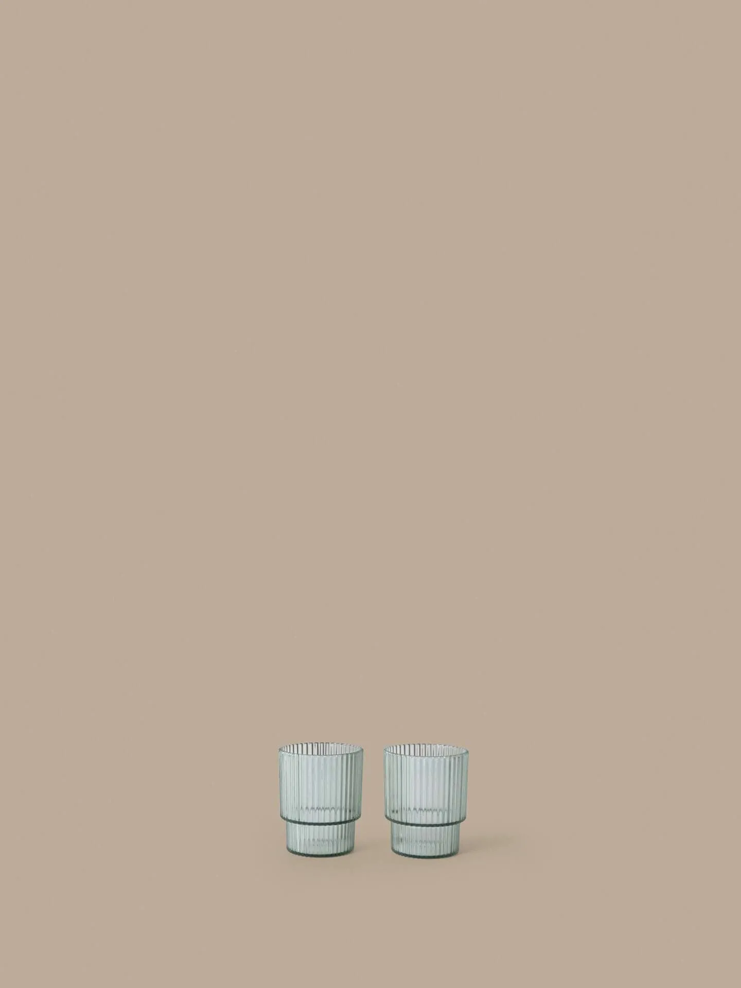 Ripple lasten juomalasi, Tea green, 2 kpl Ferm Living
