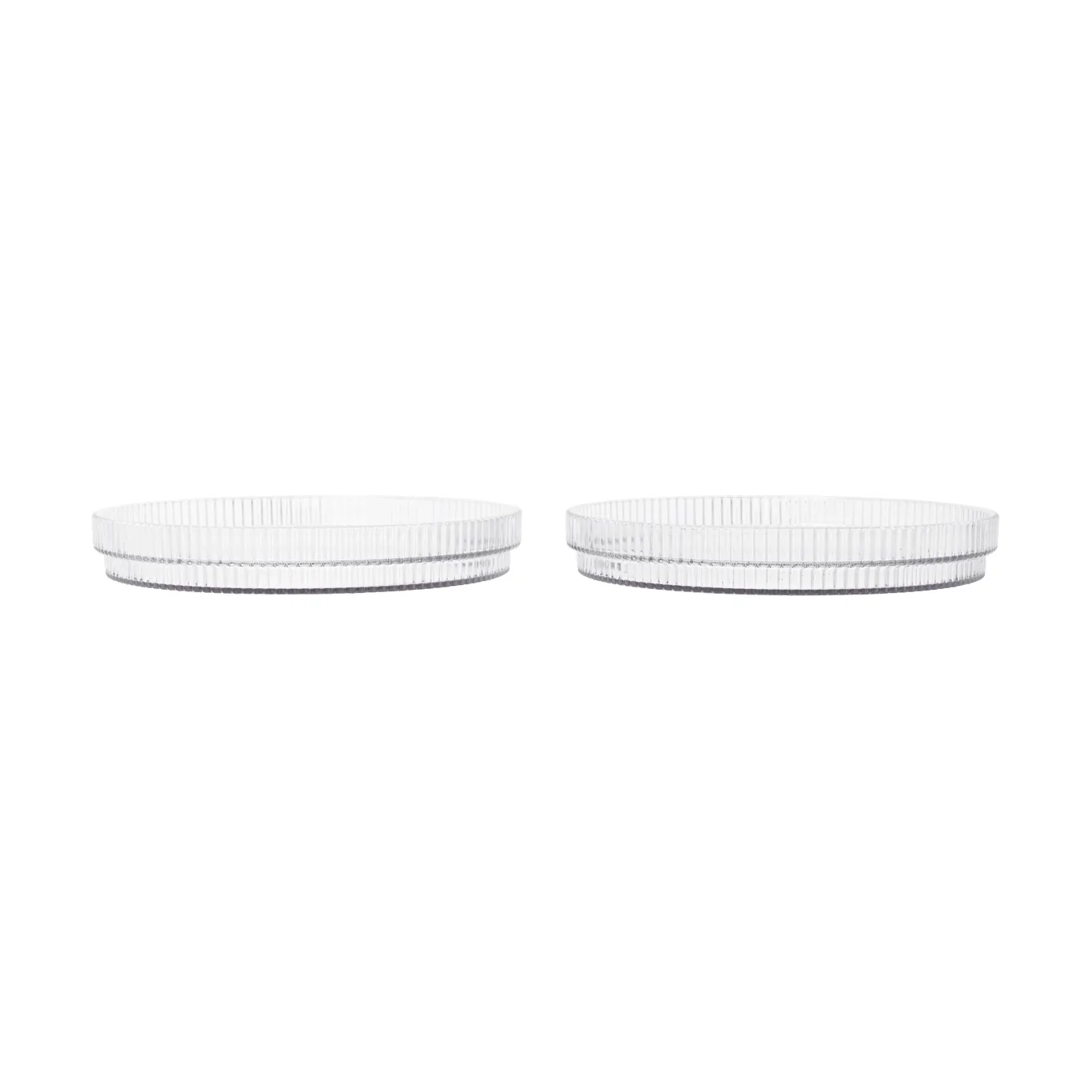 Ripple lasten lautanen, Clear, 2 kpl Ferm Living