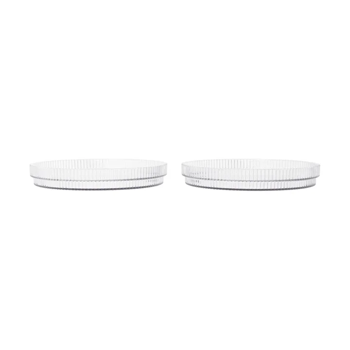 Ripple lasten lautanen - Clear, 2 kpl - Ferm Living