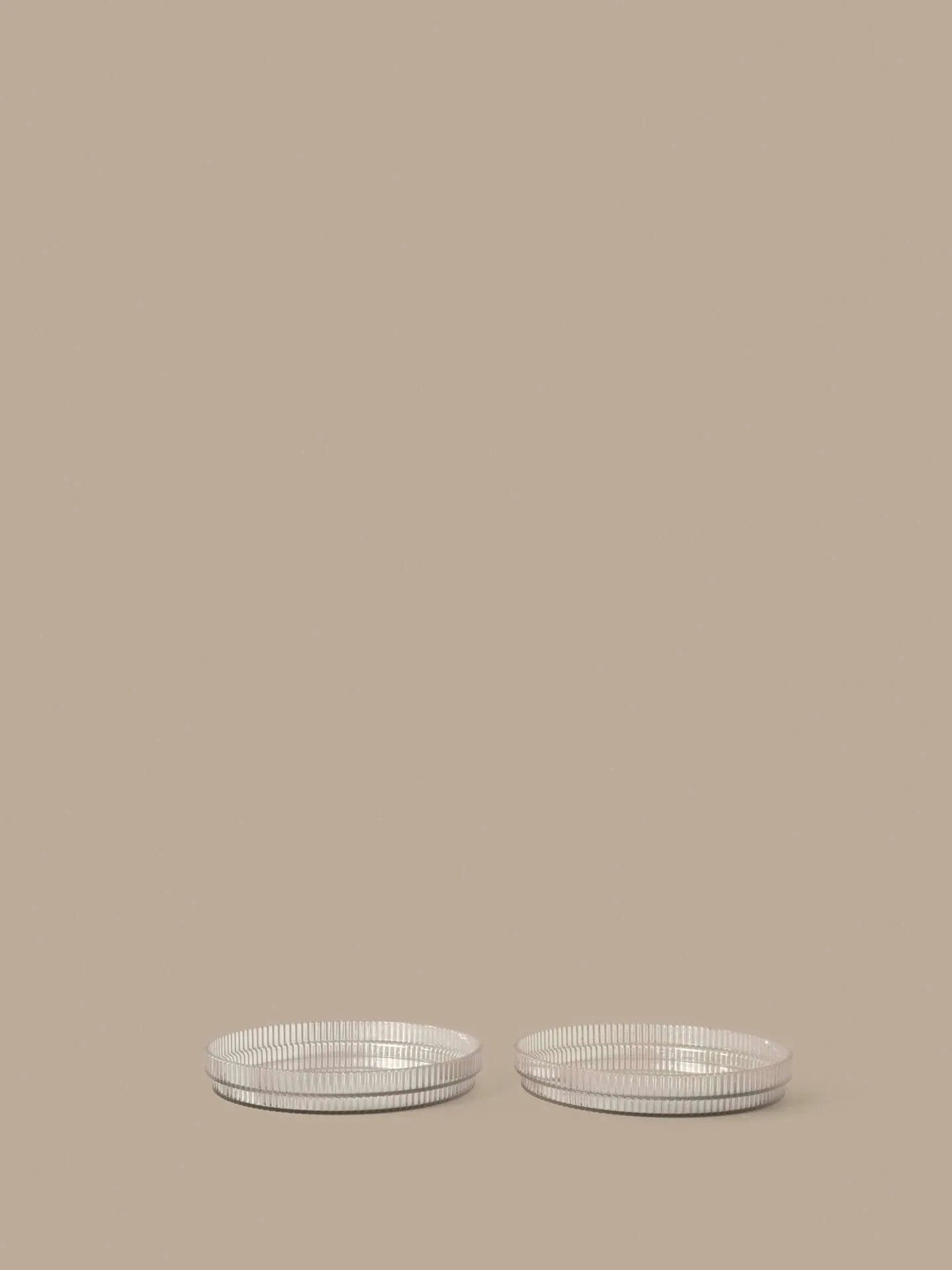 Ripple lasten lautanen, Clear, 2 kpl Ferm Living