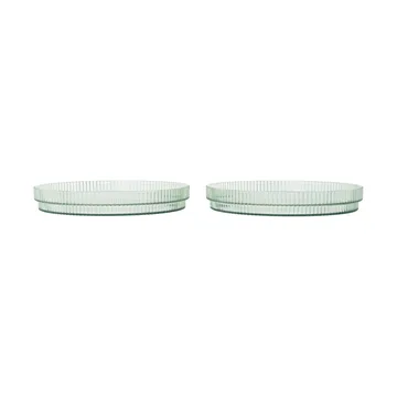 Ripple lasten lautanen - Tea green, 2 kpl - Ferm Living