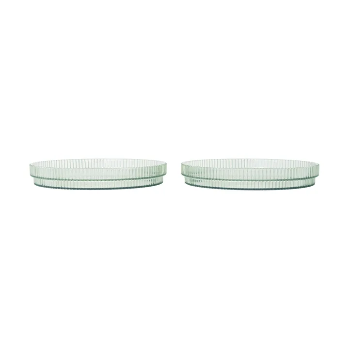 Ripple lasten lautanen - Tea green, 2 kpl - Ferm Living