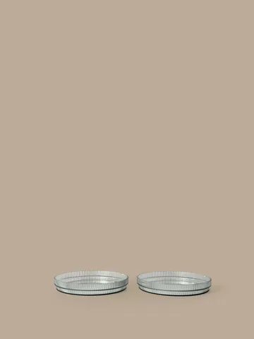 Ripple lasten lautanen - Tea green, 2 kpl - Ferm Living