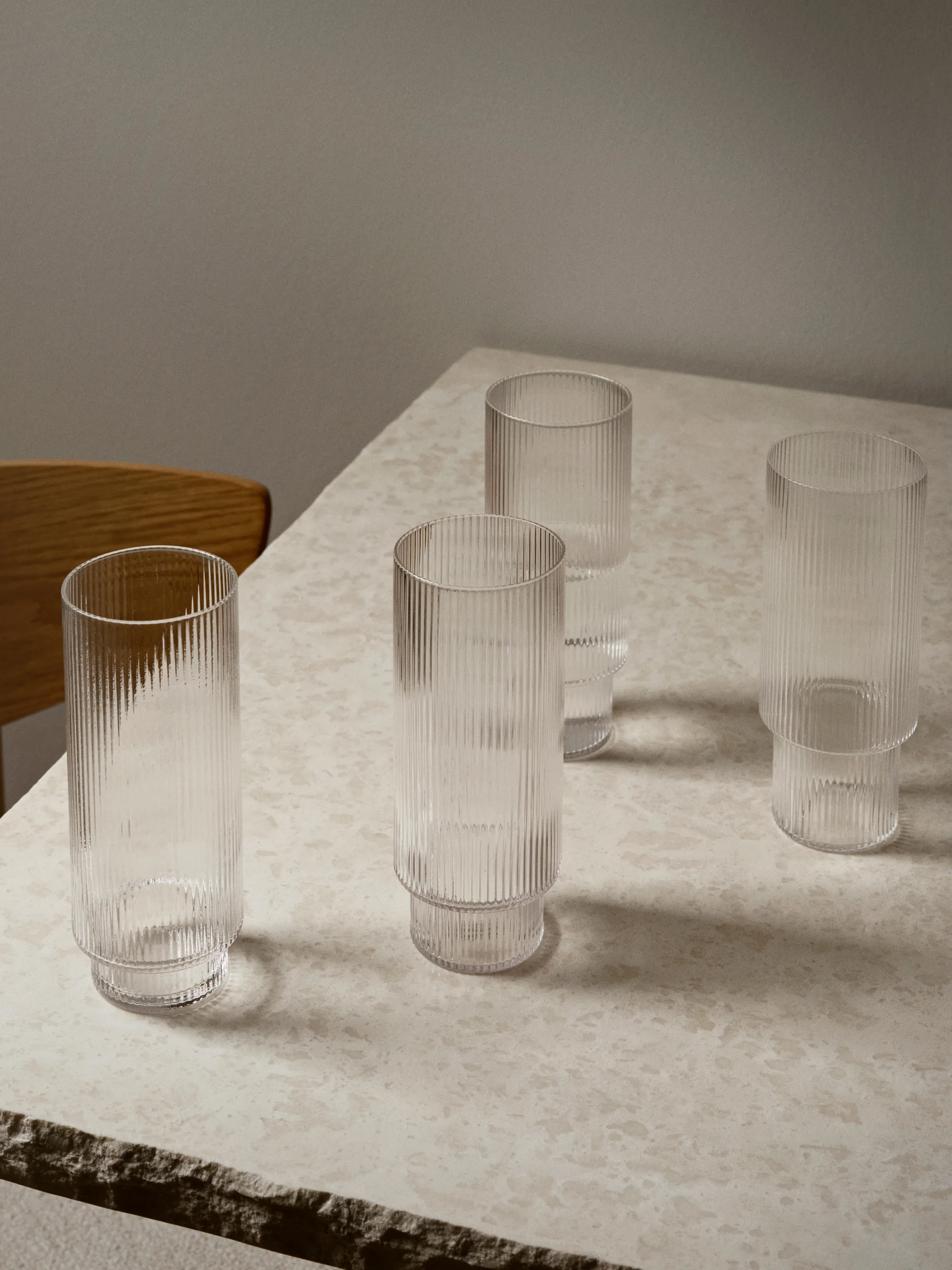 Ripple -longdrink-lasi 4/pk, kirkas Ferm Living