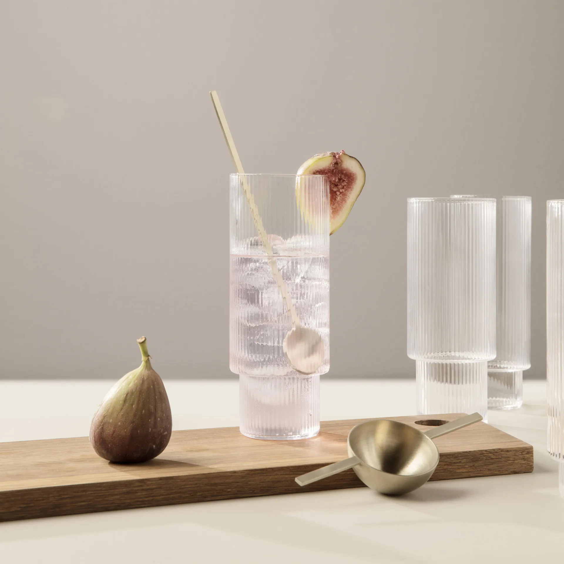 Ripple -longdrink-lasi 4/pk, kirkas Ferm Living