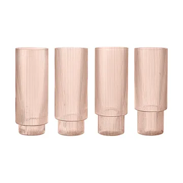 Ripple -longdrink-lasi 4/pk - Poskipuna - Ferm Living