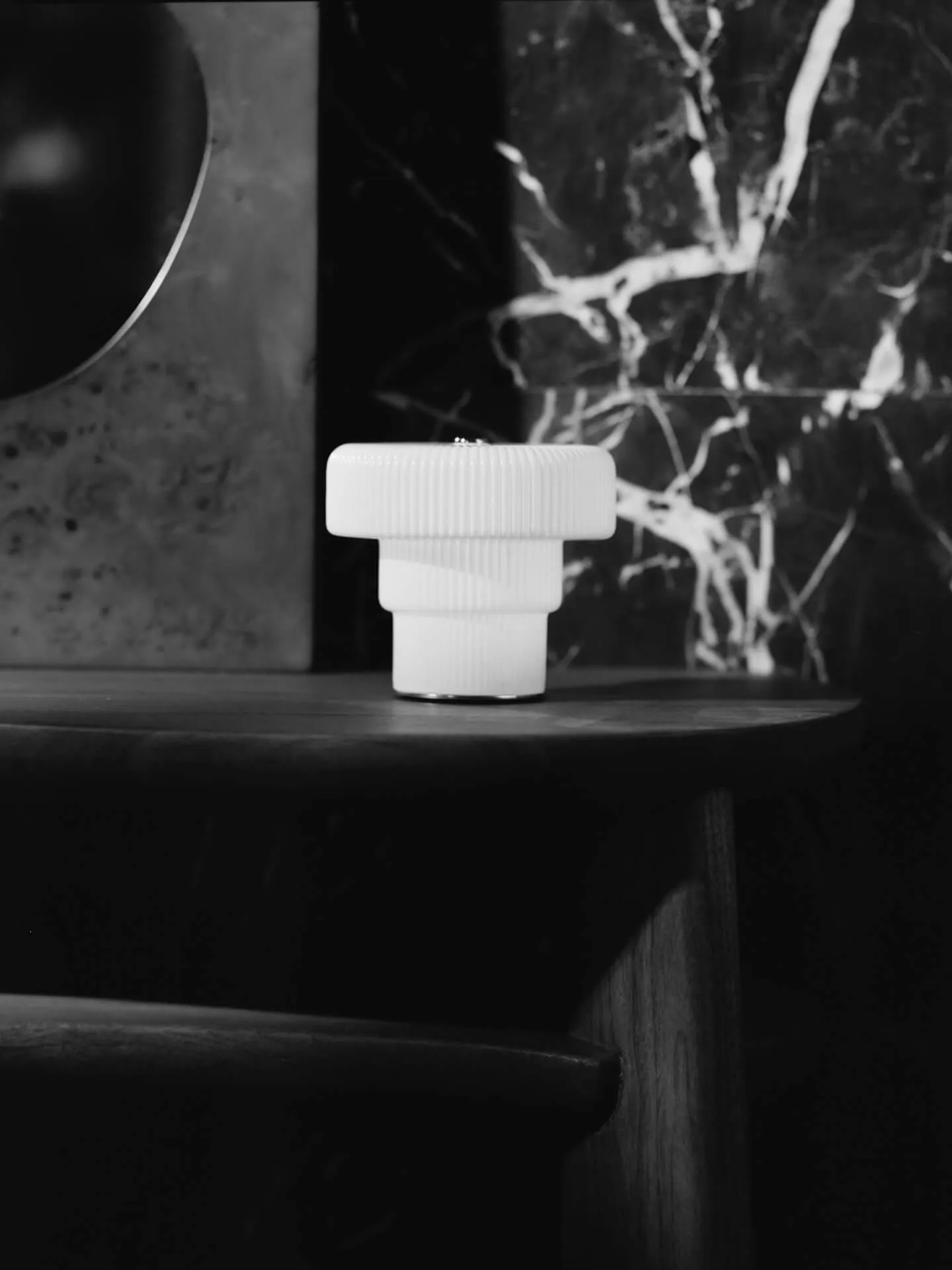 Ripple portaattilamppu 10 cm, White Ferm Living