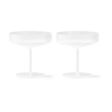 Ripple -shamppanjalasi 2/pk - Frosted - Ferm Living