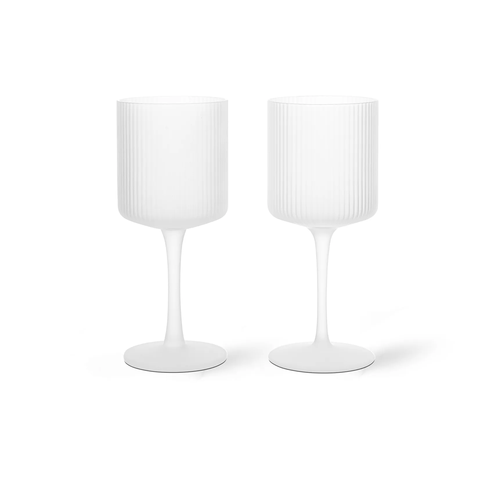 Ripple valkoviinilasi 26 cl 2-pakkaus, Frosted Ferm Living