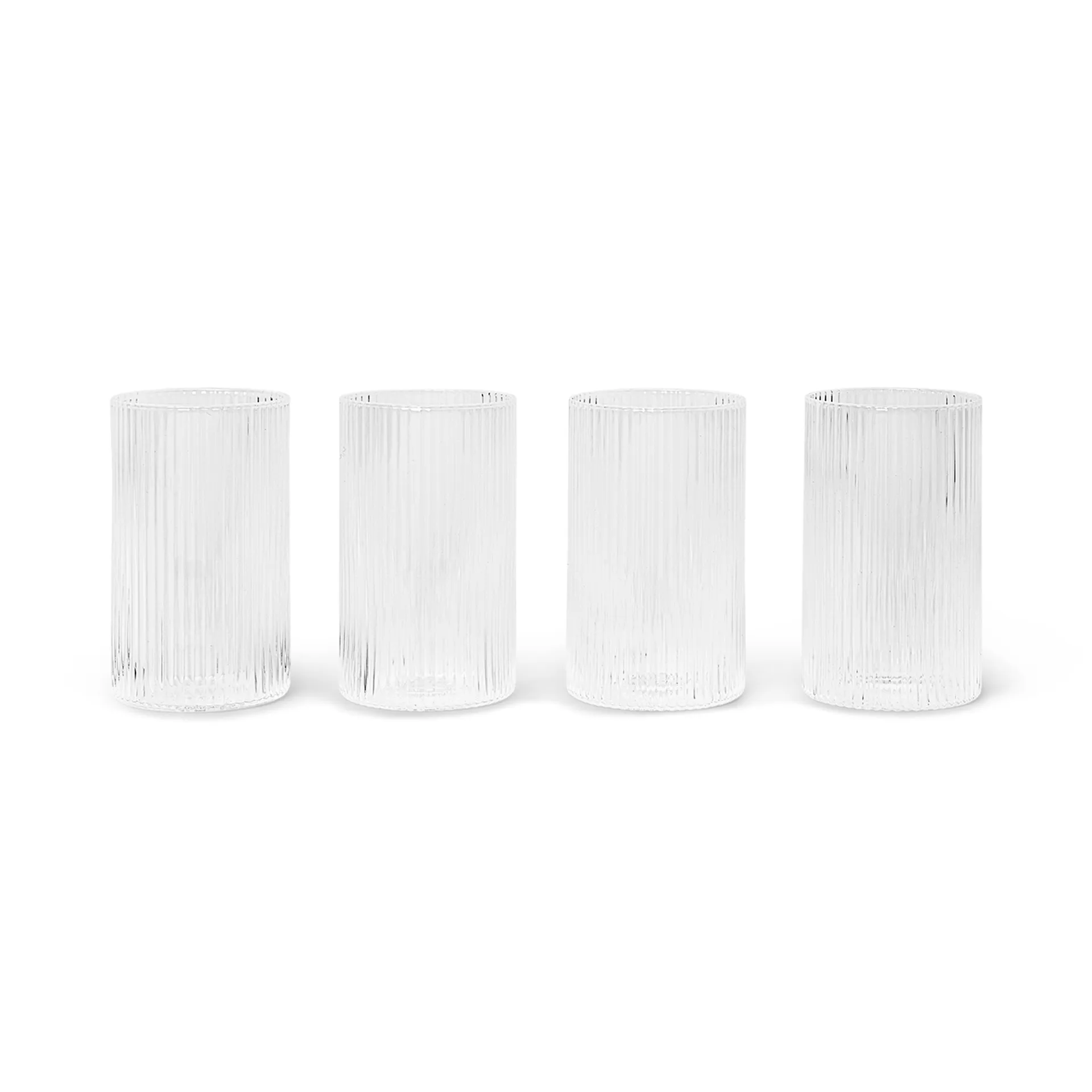 Ripple verrines juomalasi 14 cl 4-pack, Clear Ferm Living