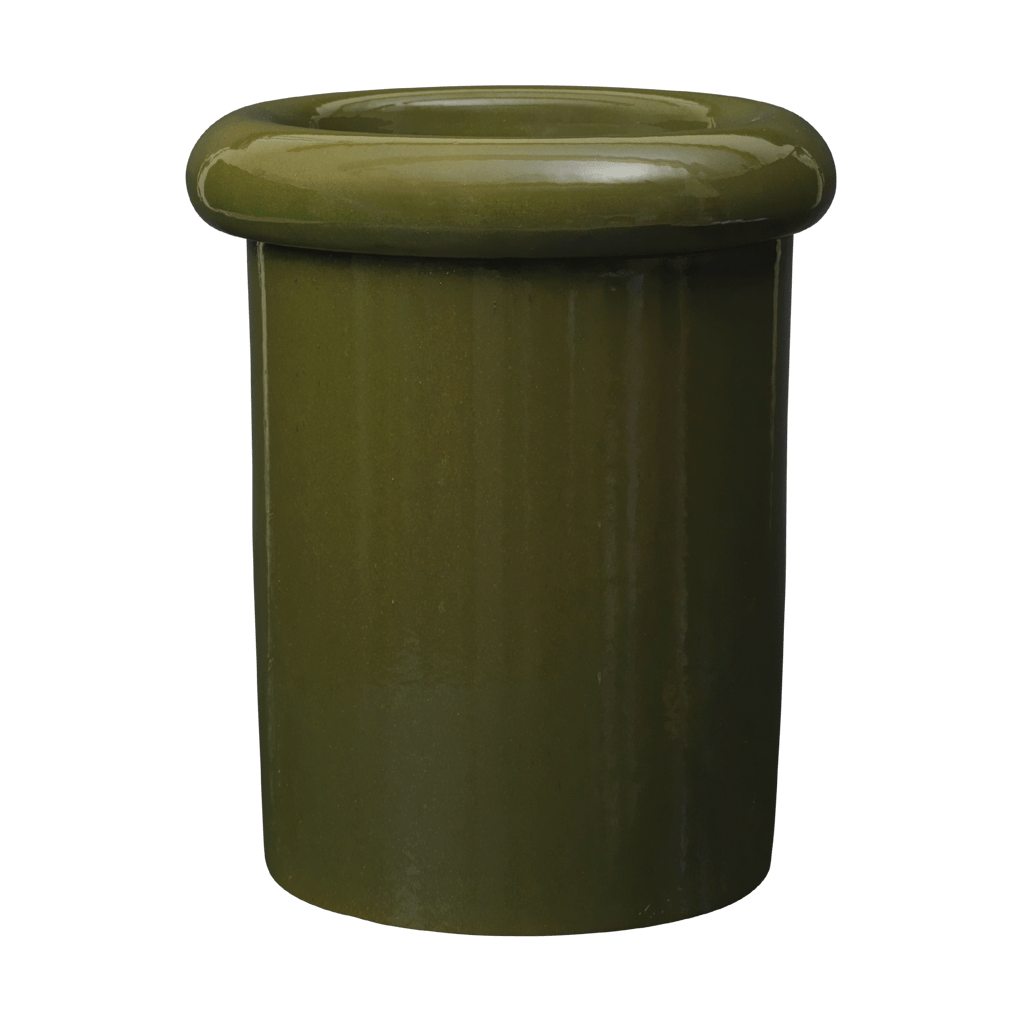 Ferm Living Rollo ruukku 31x36 cm Moss Green | Skandinaavinen Sisustus | Ruukut | Vihreä