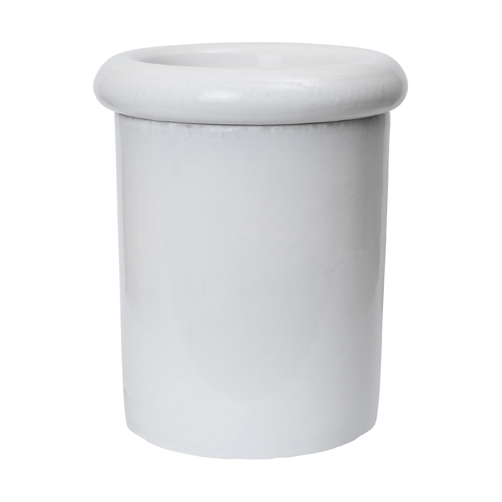 Ferm Living Rollo ruukku 31x36 cm Valkoinen | Skandinaavinen Sisustus | Ruukut | Valkoinen