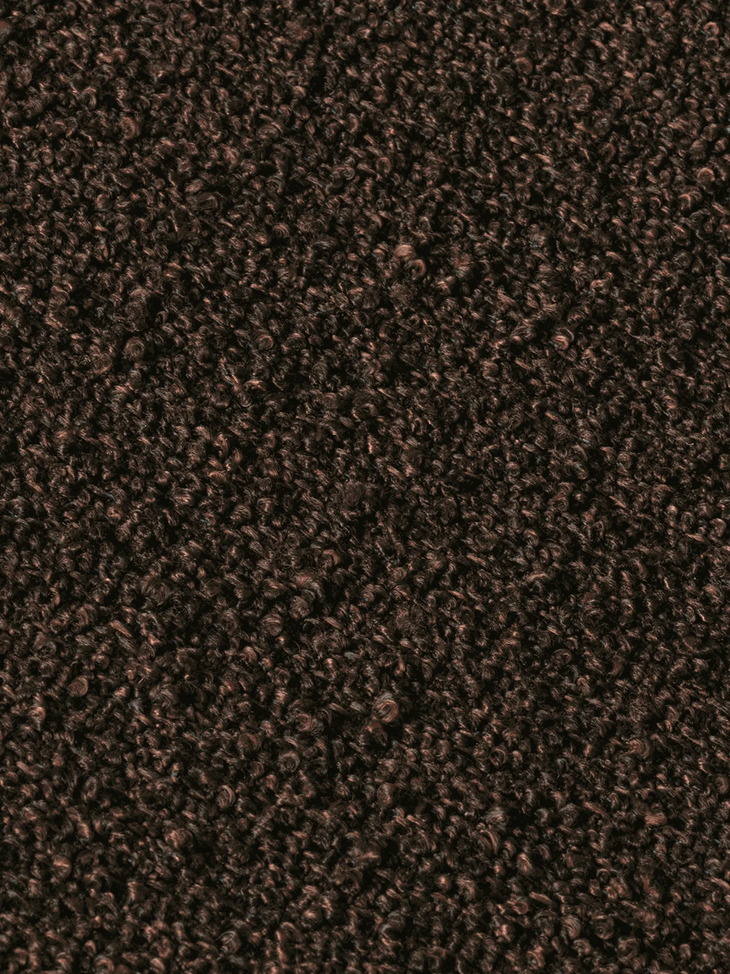 Rouli pouf pure bouclé istuinrahi, Kastanjanruskea Ferm Living