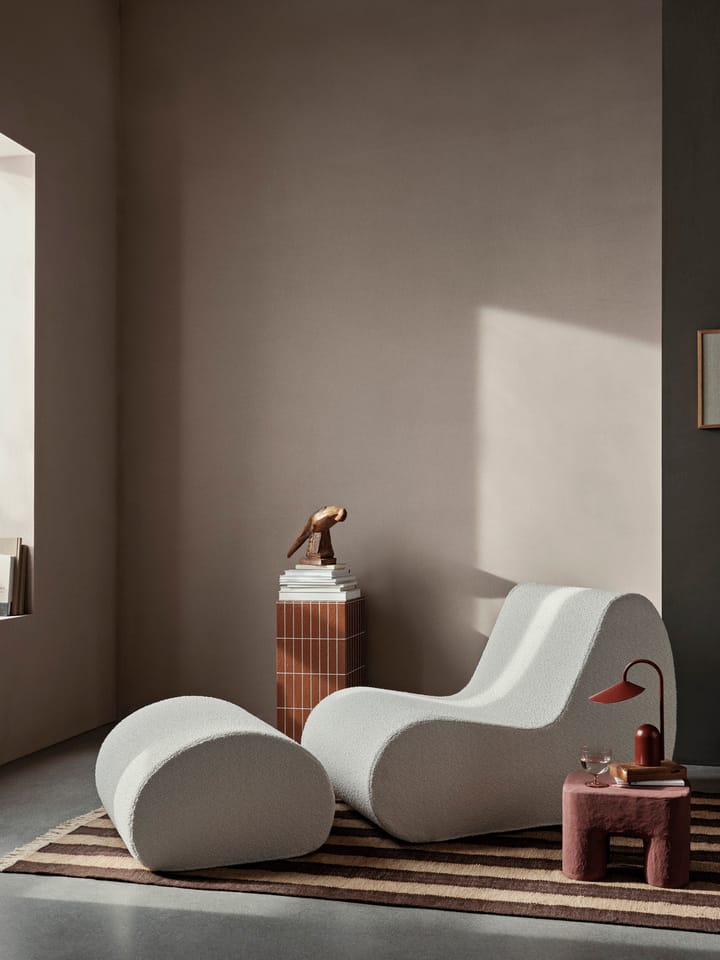 Rouli pouf pure bouclé istuinrahi, Off-white Ferm Living