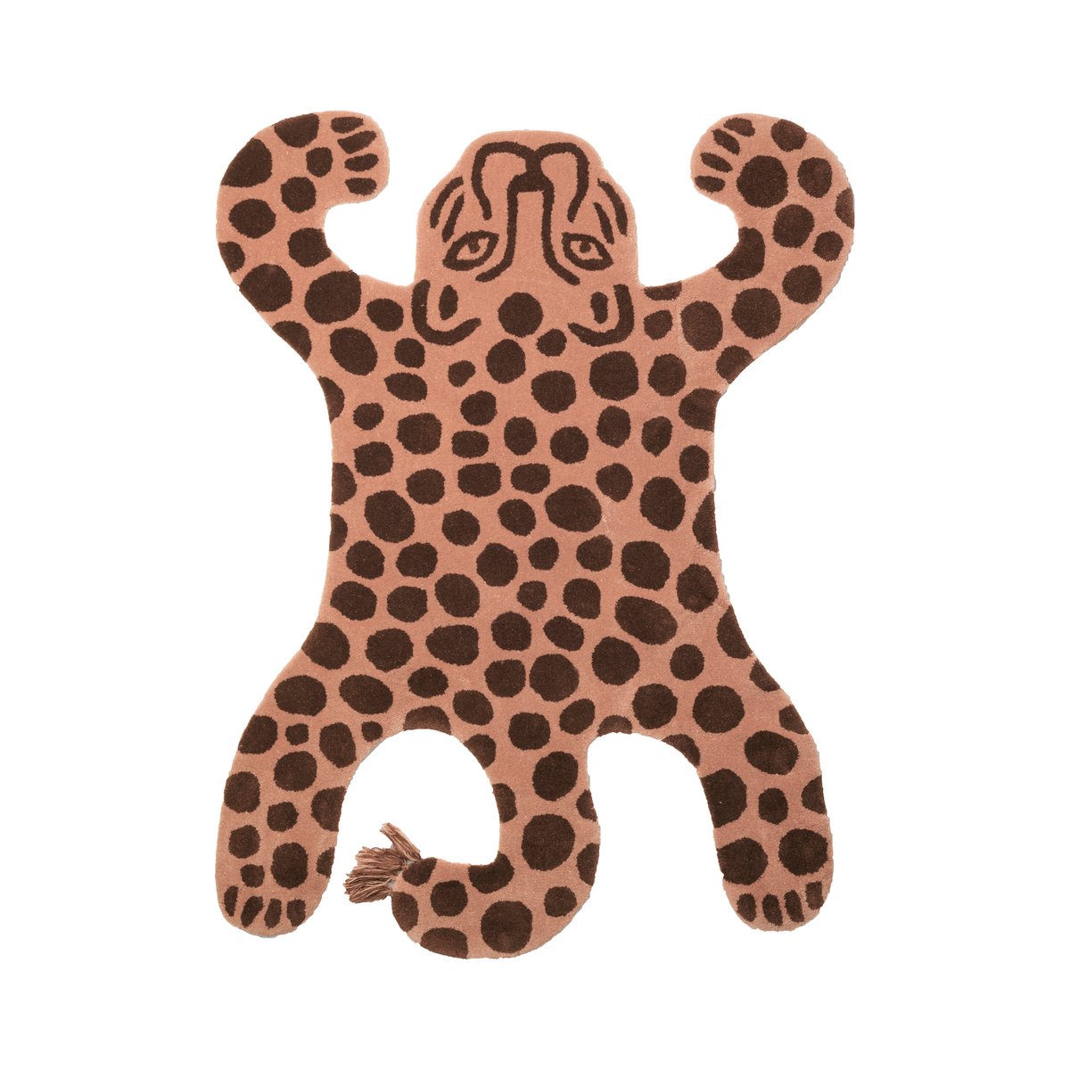 Ferm Living Safari matto leopard | Skandinaavinen Sisustus | Lasten matot | Ruskea