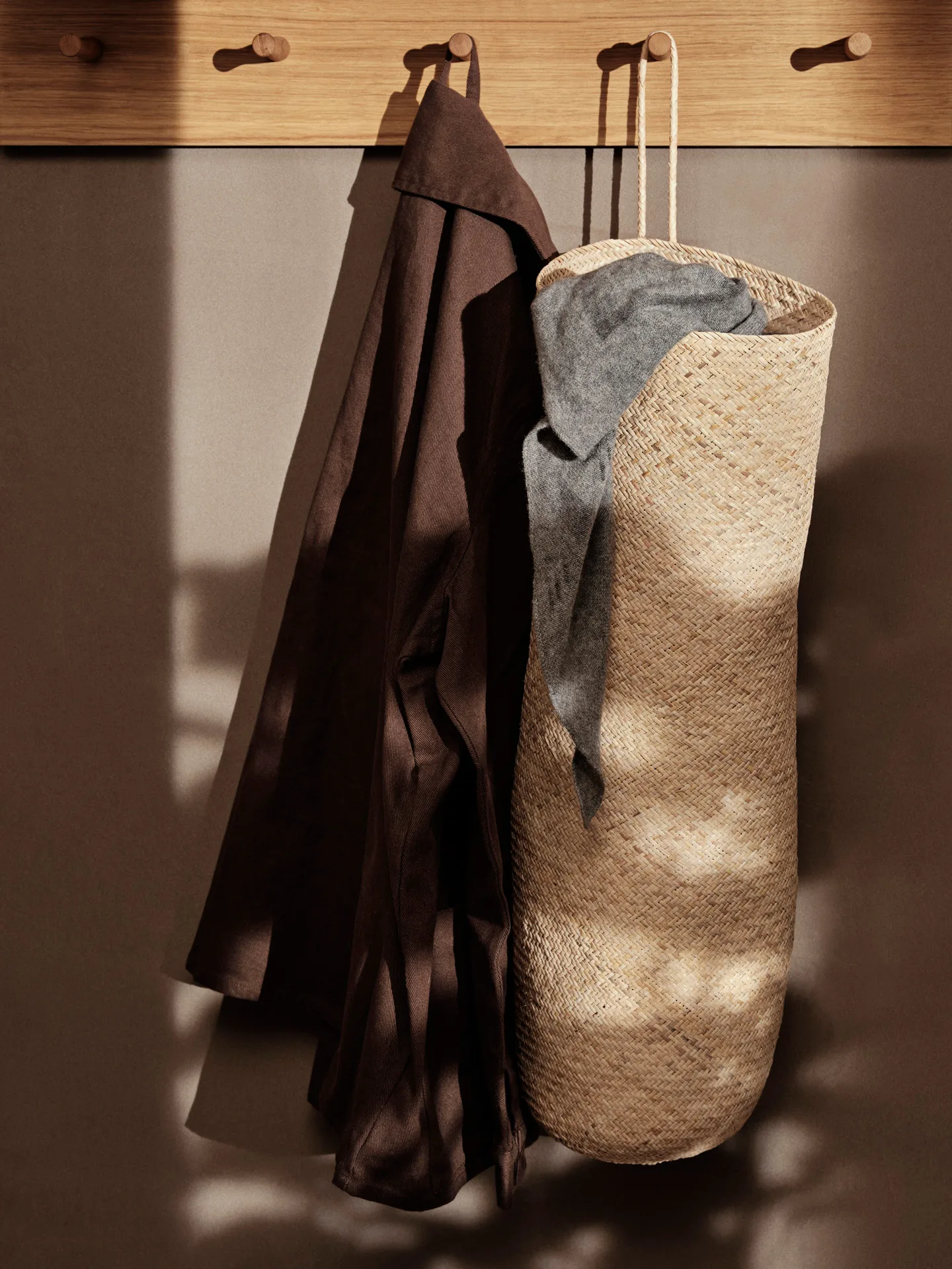 Sato long basket kori, Natural Ferm Living