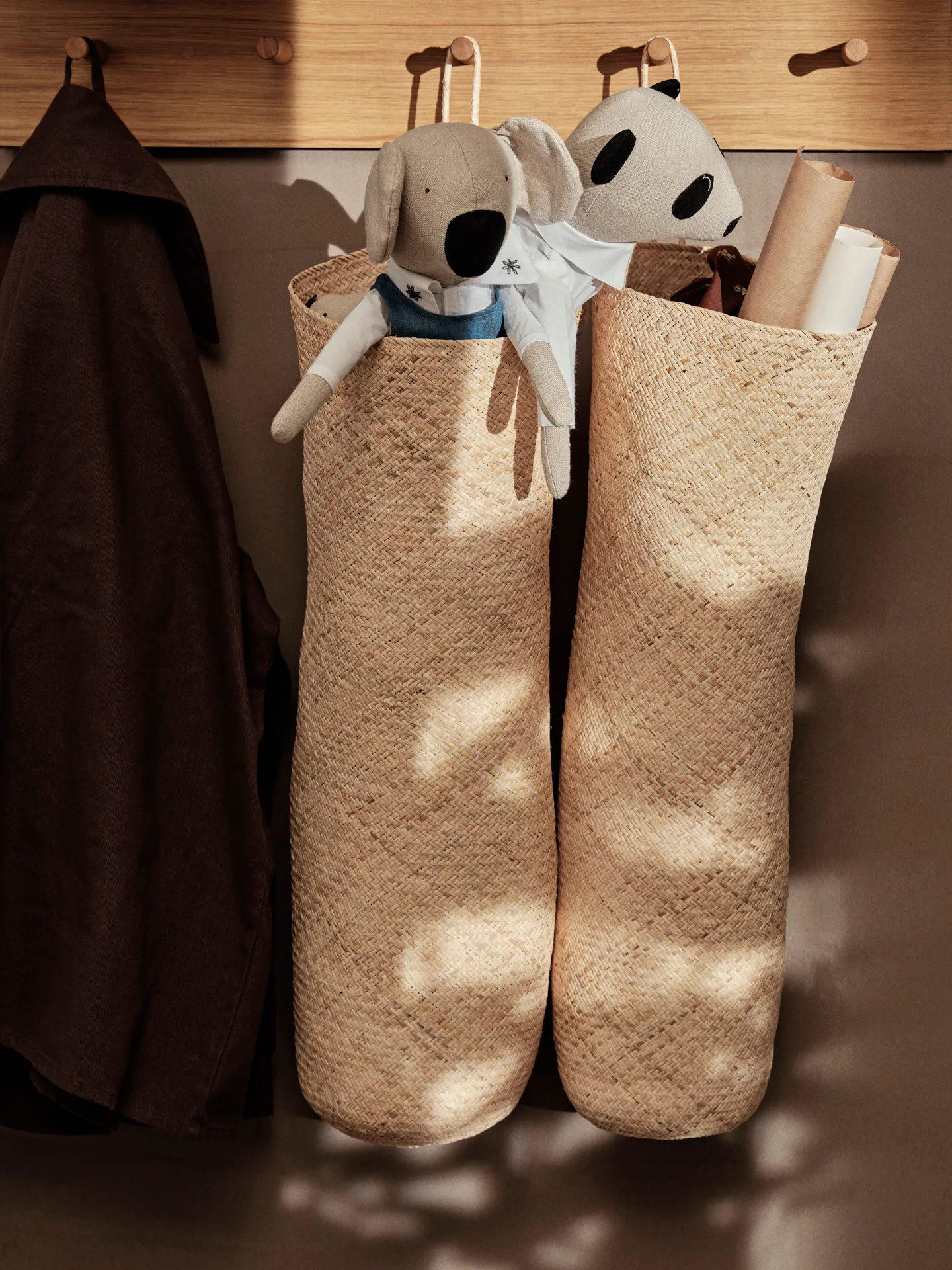 Sato long basket kori, Natural Ferm Living